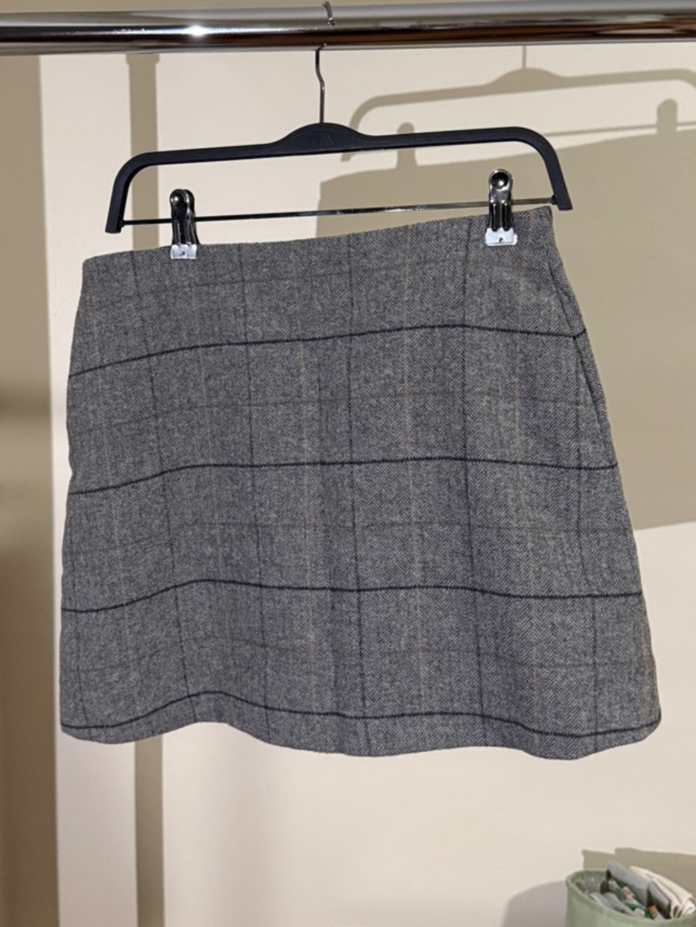 Uniqlo Women's Grey Herringbone Pea Coat - Picture 2 of 6